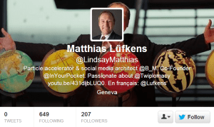 @LindsayMatthias Faux Compte Twitter