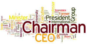 Un 'nuage de mots' des Participants de Bilderberg 2013